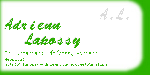 adrienn lapossy business card